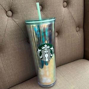 STARBUCKS 2019 Holographic Iridescent Mermaid Scales Tumbler 24oz.